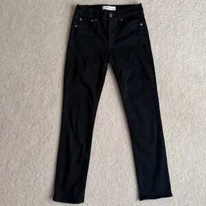 Gap Soft Black Stretch Straight Denim Jeans 26